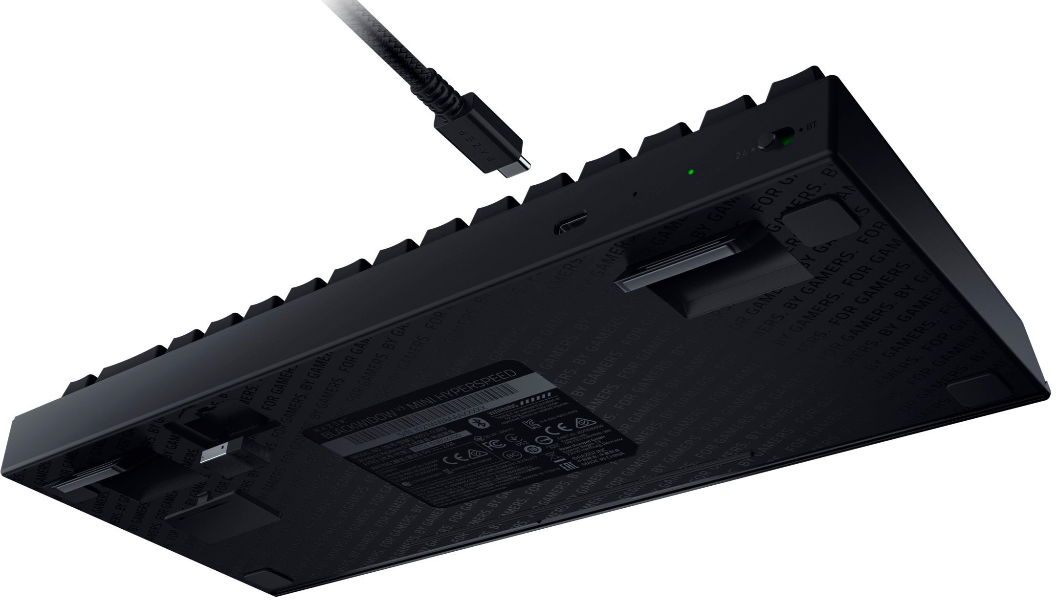 Клавиатура Razer BlackWidow V3 Mini HyperSpeed Yellow Switch RZ03-03890700-R3R1 черная купить,0