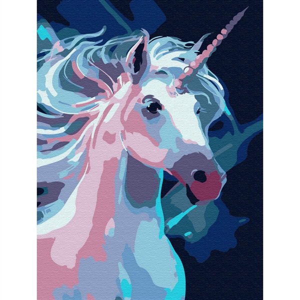 Картина по номерам  Molly Сказочный единорог 15х20 13 цветов