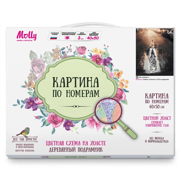 Картина по номерам  Molly    Вот вырасту....  40х50 22 цвета купить,NaN