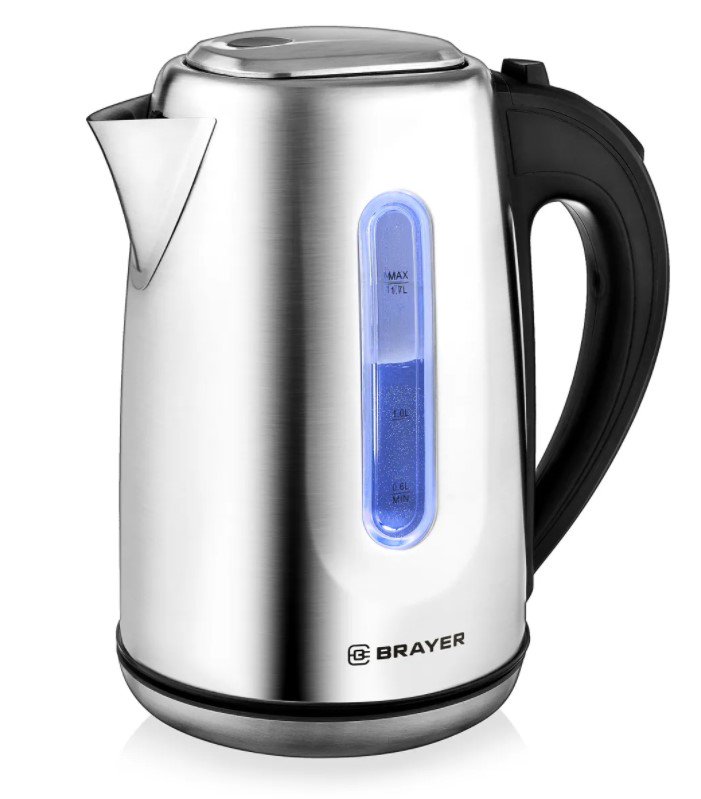 Электрический чайник Brayer BR1014 серебристый