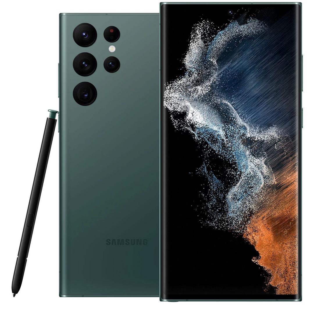 Смартфон Samsung Galaxy S22 Ultra 12/256GB Green купить,NaN