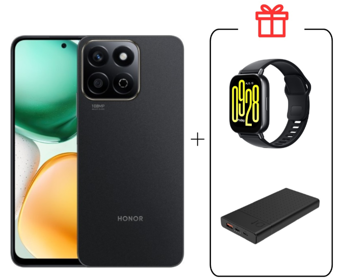 Смартфон Honor X7c 6/128Gb Midnight Black + подарок купить,96990