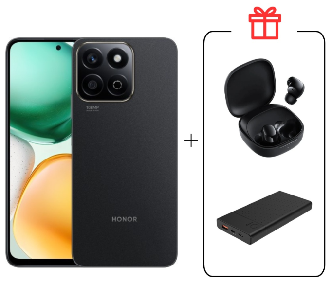 Смартфон Honor X7c 6/128Gb Midnight Black + подарок купить,96990