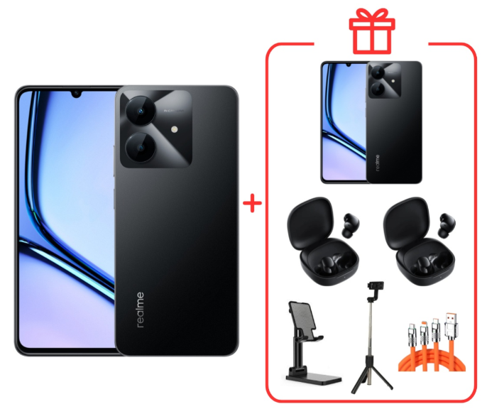 Смартфон Realme Note 60X 3/64Gb Marble Black + подарок купить,199000