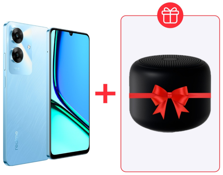 Смартфон Realme Note 60 4/128Gb Voyage Blue + подарок купить,NaN