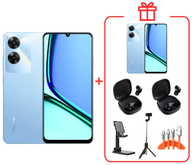 Смартфон Realme Note 60 4/128Gb Voyage Blue + подарок купить,NaN
