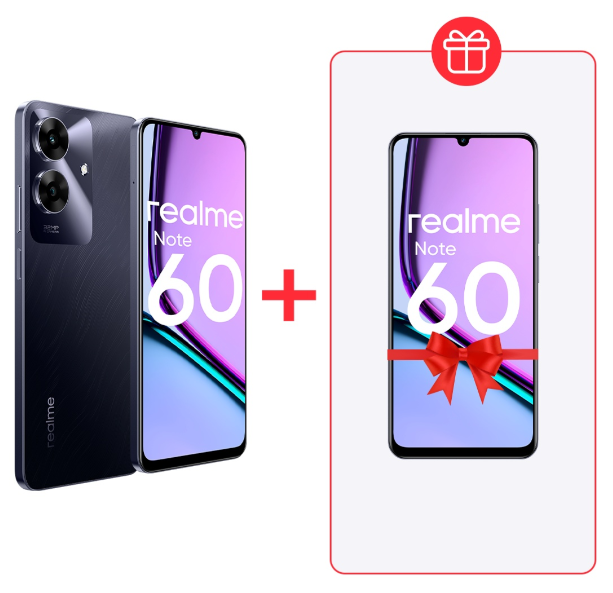 Смартфон Realme Note 60 4/128Gb Marble Black + подарок купить,145000
