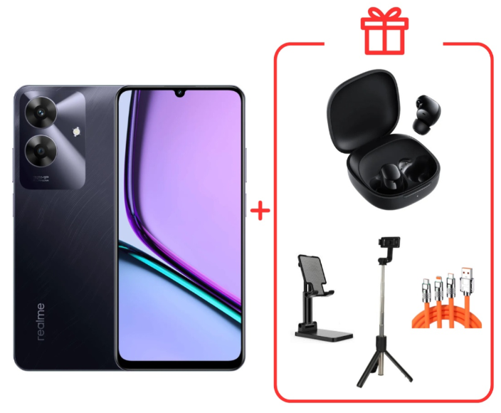 Смартфон Realme Note 60 4/128Gb Marble Black + подарок купить,NaN