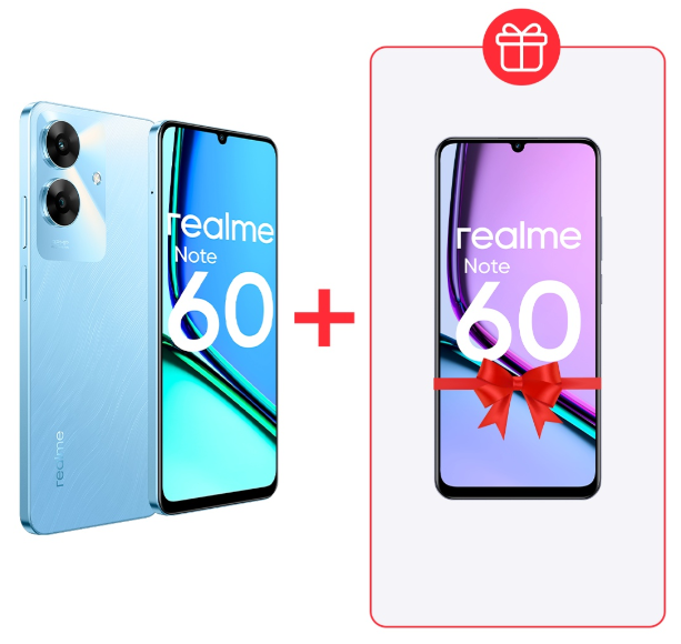 Смартфон Realme Note 60 4/128Gb Voyage Blue + подарок купить,NaN