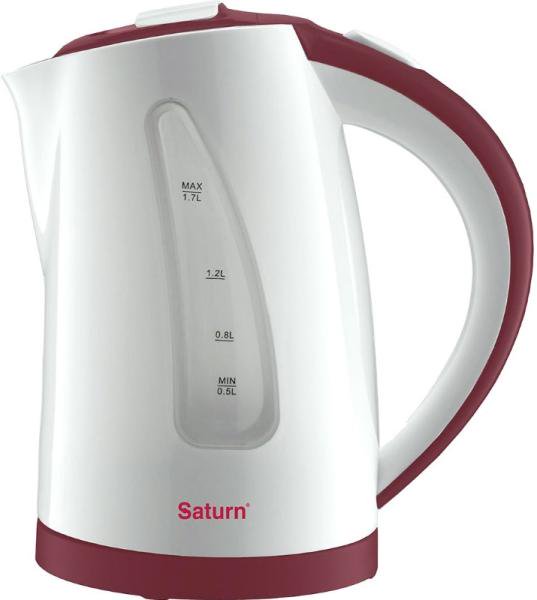 Электрочайник Saturn ST-EK8425 бело-красный купить,NaN