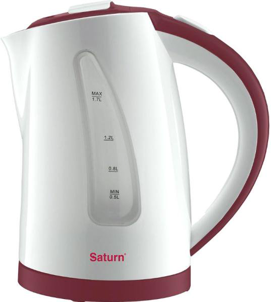 Электрочайник Saturn ST-EK8425 бело-красный купить,NaN