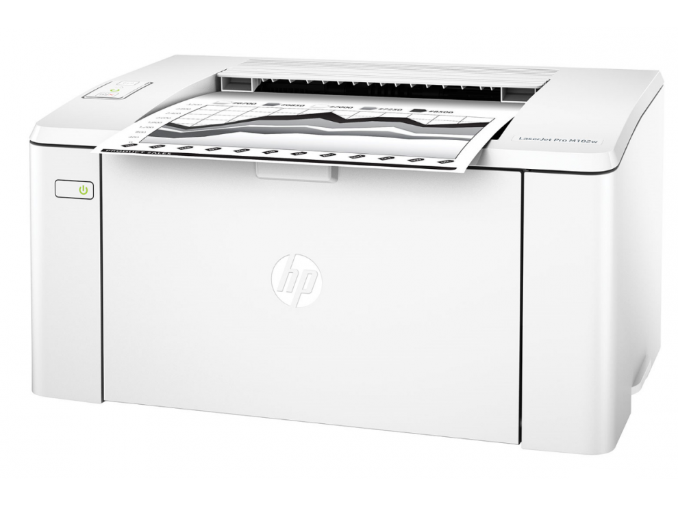 Принтер HP LaserJet PRO M102w белый