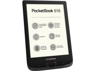 Электронная книга PocketBook 616 черная купить,NaN