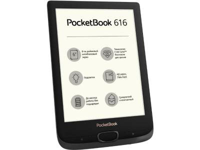 Электронная книга PocketBook 616 черная купить,NaN
