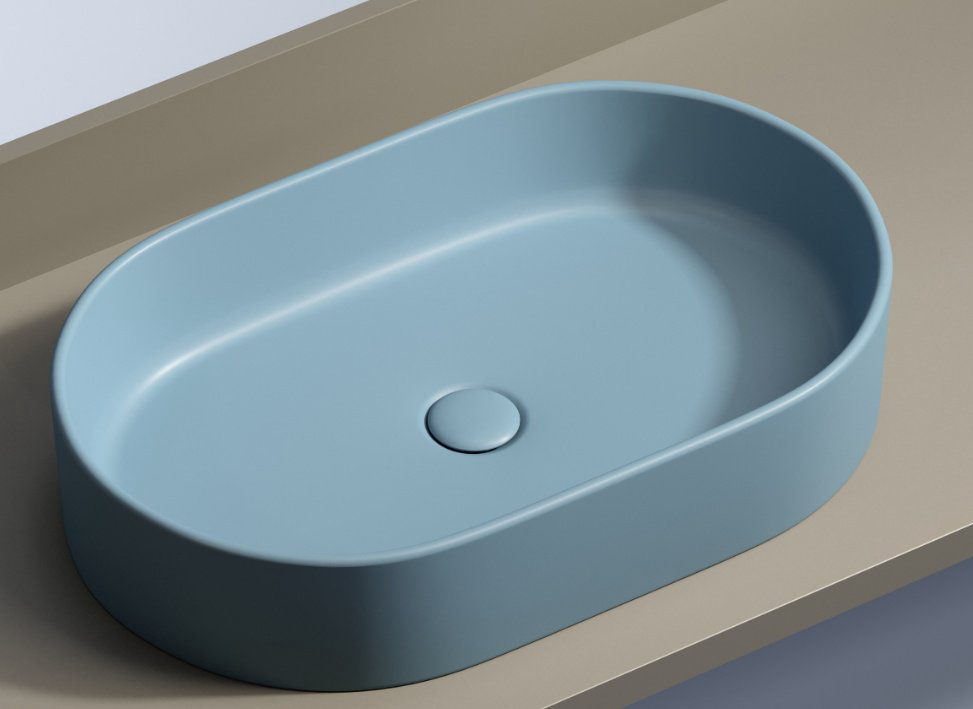Раковина Ceramicanova CN6048ML накладная овальная 60, санфарфор купить,300300