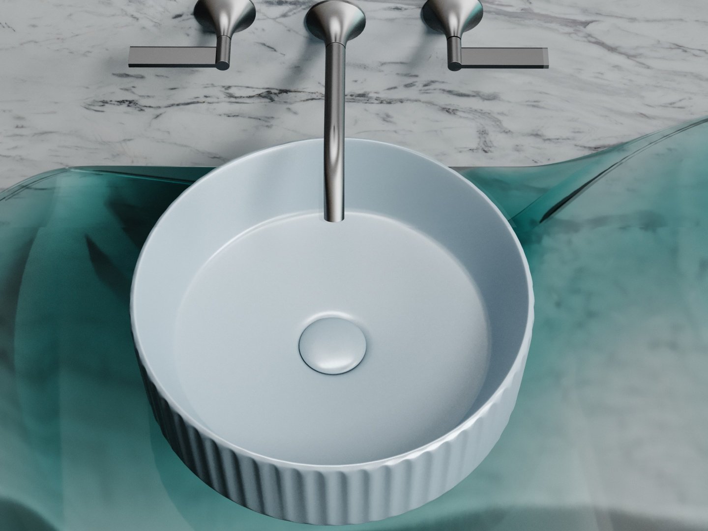 Раковина Ceramicanova Element накладная круглая 36, санфарфор