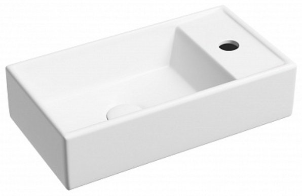 Раковина Ceramicanova CN6051LMW подвесная прямоугольная 41, санфарфор