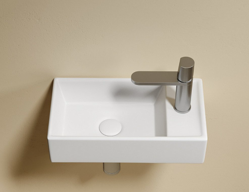 Раковина Ceramicanova CN6051LMW подвесная прямоугольная 41, санфарфор купить,233924