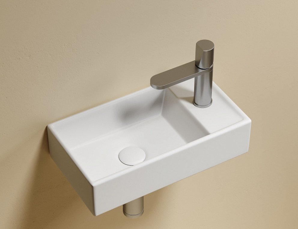 Раковина Ceramicanova CN6051LMW подвесная прямоугольная 41, санфарфор
