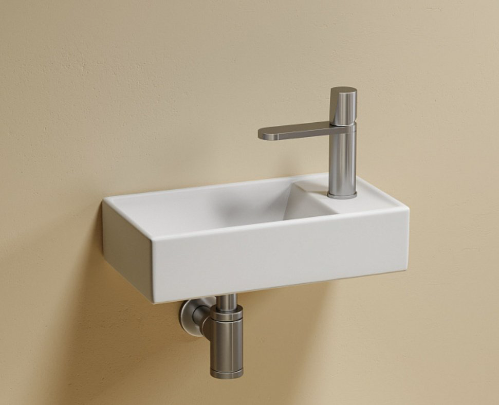 Раковина Ceramicanova CN6051LMW подвесная прямоугольная 41, санфарфор купить,233924