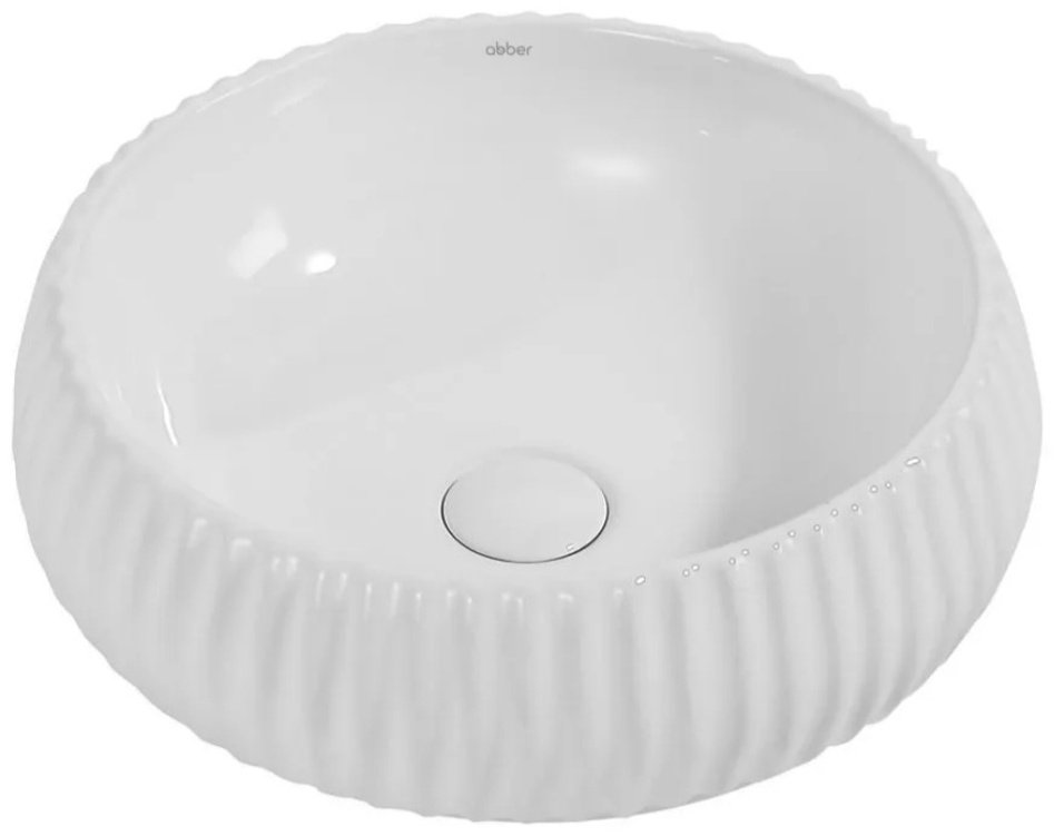 Раковина Abber AC2115 накладная круглая 40.5 см, фаянс