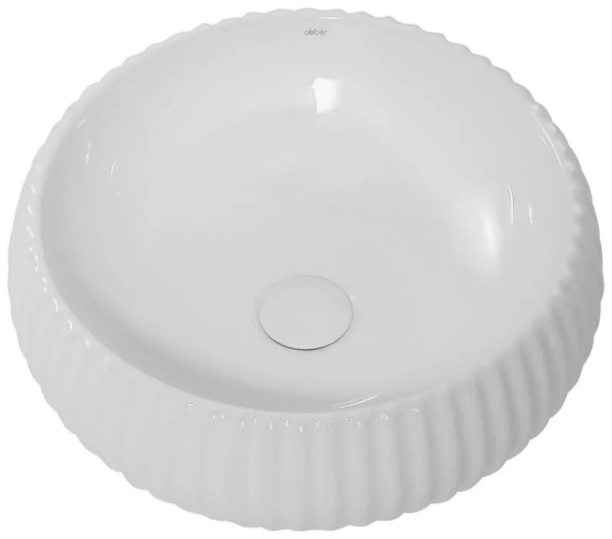 Раковина Abber AC2115 накладная круглая 40.5 см, фаянс