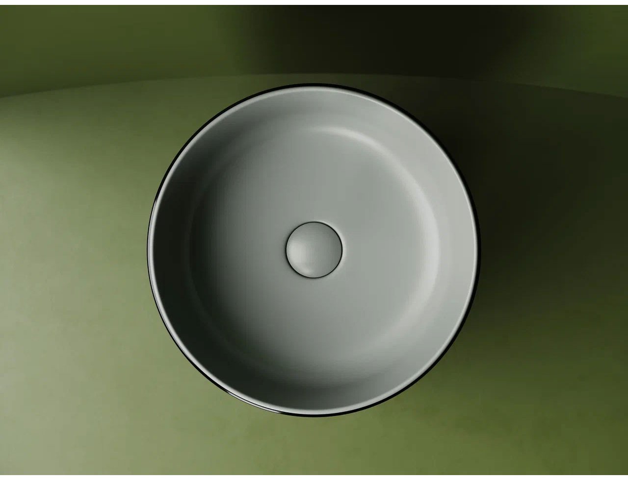 Раковина Ceramicanova CN6073MH накладная круглая 35.6, фаянс