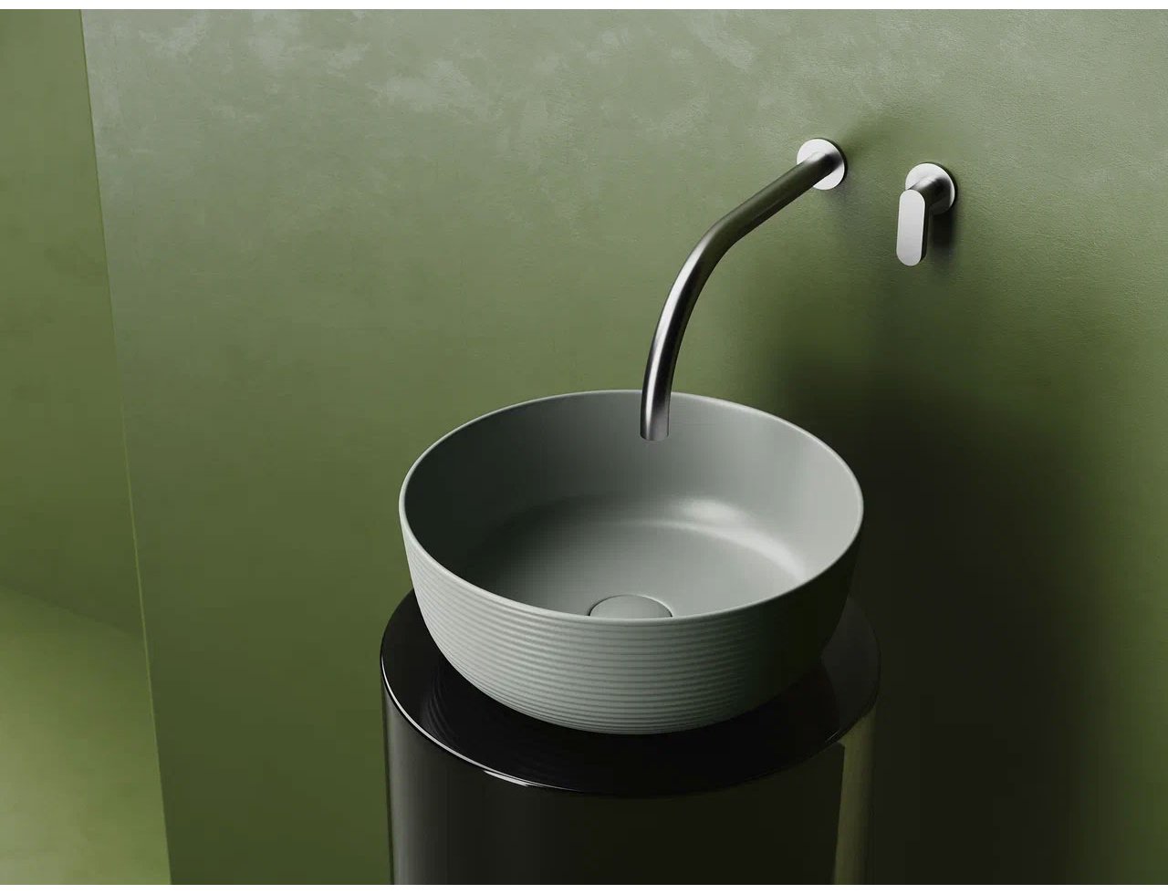 Раковина Ceramicanova CN6073MH накладная круглая 35.6, фаянс