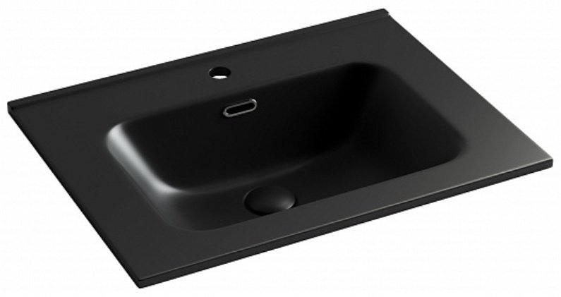 Раковина Ceramicanova CN7001MB врезная прямоугольная 61, санфарфор