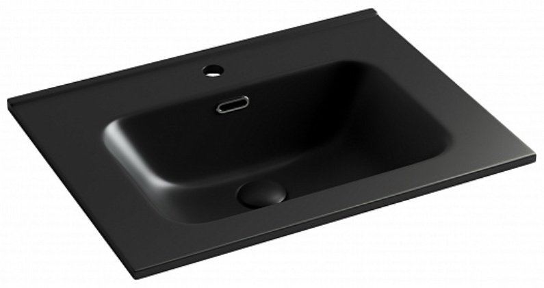 Раковина Ceramicanova CN7001MB врезная прямоугольная 61, санфарфор