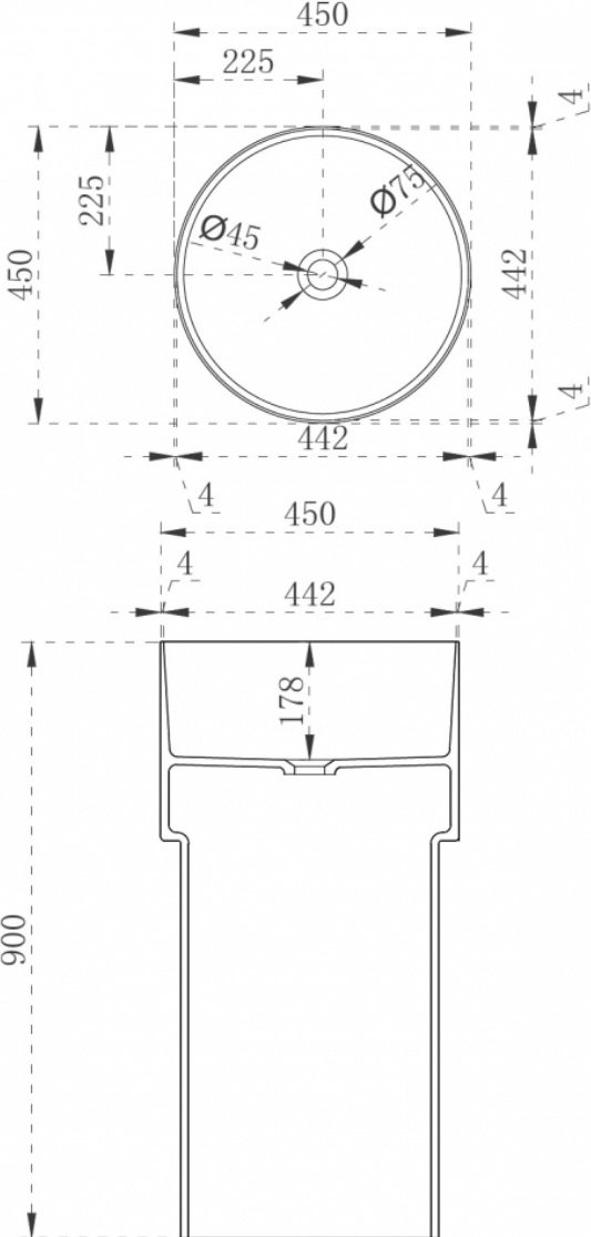 Раковина Abber Kristall AT2701 Emerald накладная круглая 45 см, стекло купить,1005945