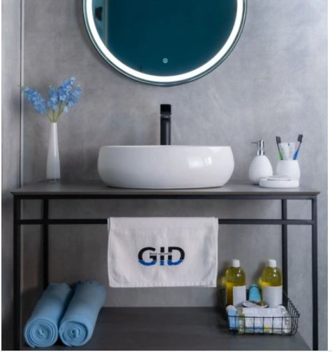 Раковина GID-ceramic N9030b накладная овальная 48, керамика купить,64874