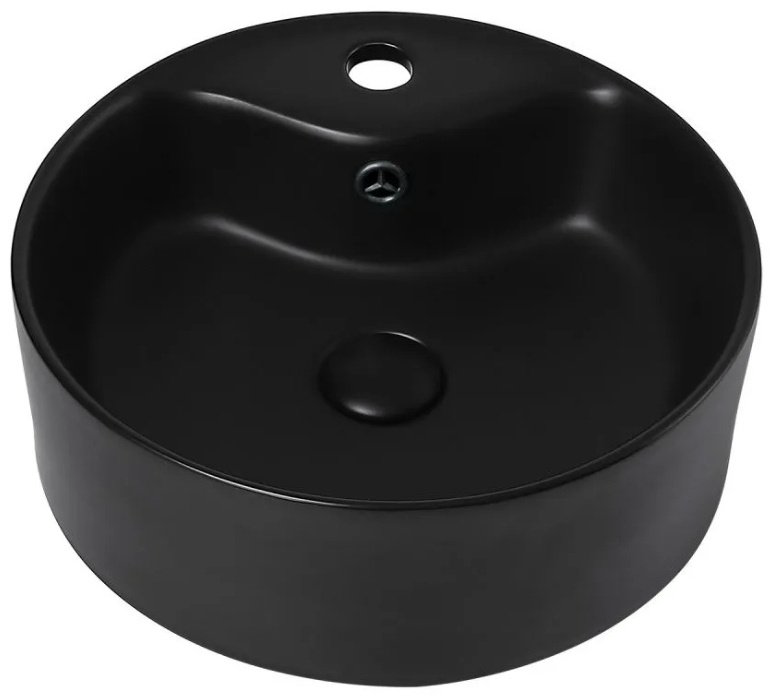 Раковина Abber Bequem AC2104MB накладная круглая 41 см, фаянс