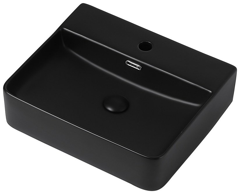 Раковина накладная 50 см Abber Rechteck AC2203MB