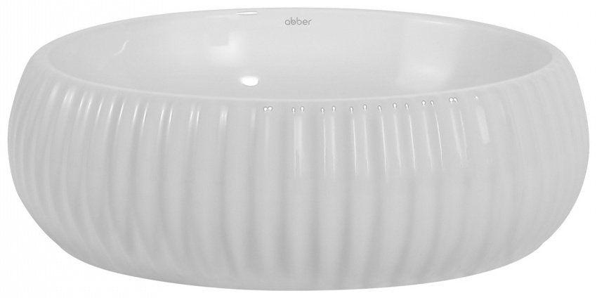 Раковина Abber Bequem AC2115 накладная круглая 40.5 см, фаянс