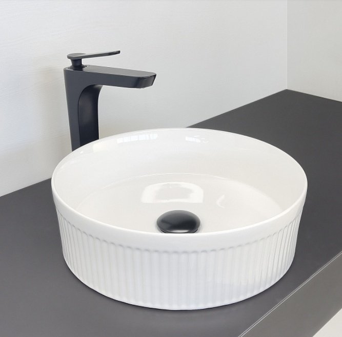 Раковина Comforty CF178760 накладная круглая 35.5, санфарфор