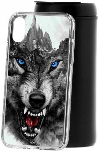 Чехол КRUЧЕ Волк для iPhone X/XS купить,NaN