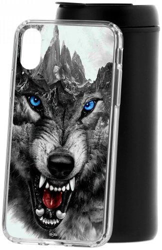 Чехол КRUЧЕ Волк для iPhone X/XS купить,NaN