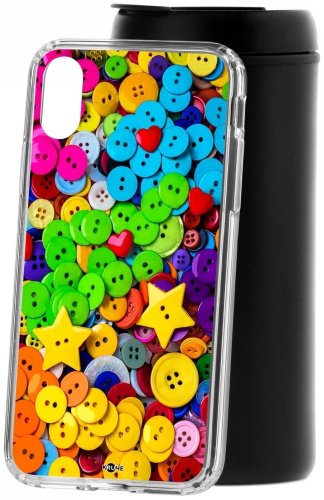 Чехол КRUЧЕ Пуговки для Apple iPhone X/XS купить,NaN
