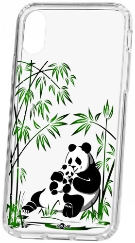 Чехол КRUЧЕ Панды для iPhone X/XS купить,NaN