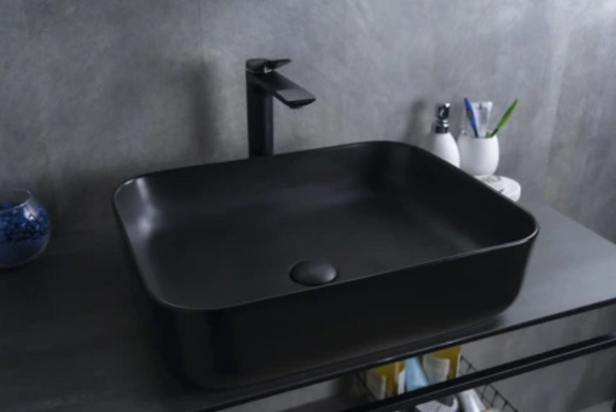 Раковина GID-ceramic Bm1304 накладная прямоугольная 50, керамика