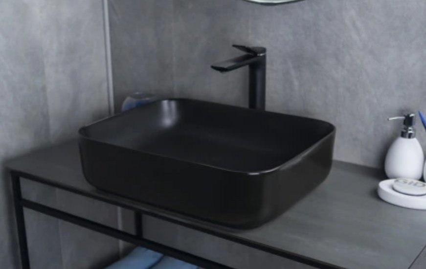 Раковина GID-ceramic Bm1304 накладная прямоугольная 50, керамика
