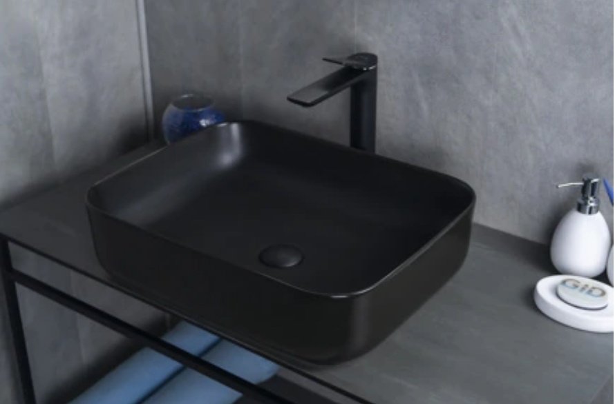 Раковина GID-ceramic Bm1304 накладная прямоугольная 50, керамика