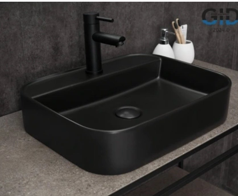 Раковина GID-ceramic Bm9550 накладная прямоугольная 50, керамика купить,NaN
