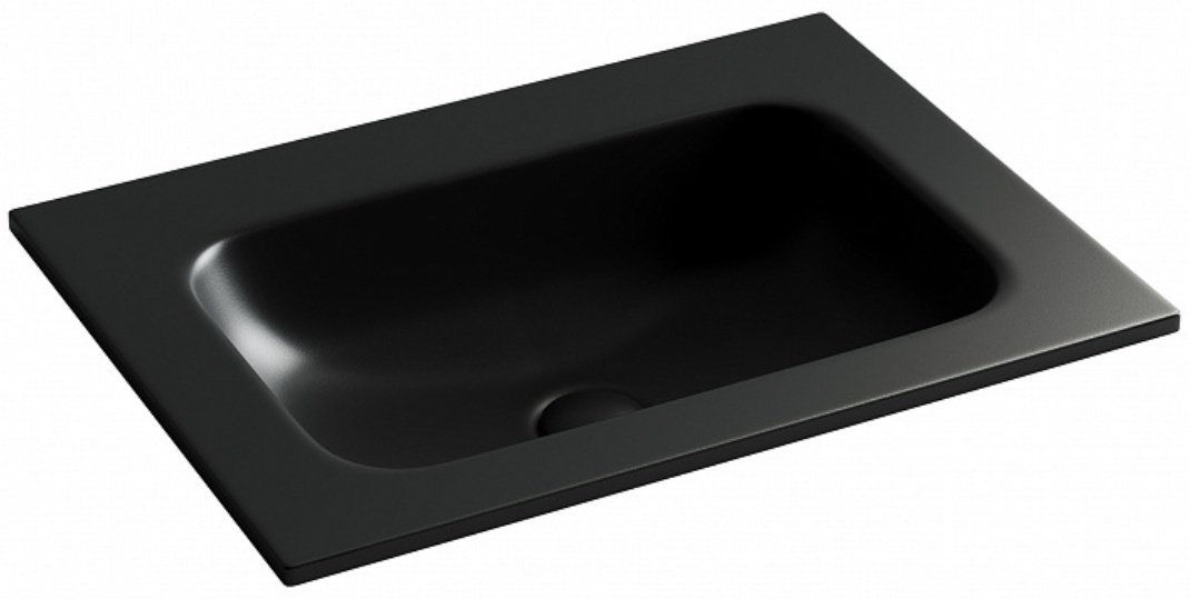 Раковина Ceramicanova CN7011MBwx врезная прямоугольная 61, санфарфор