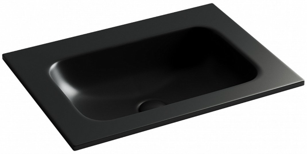 Раковина Ceramicanova CN7011MBwx врезная прямоугольная 61, санфарфор