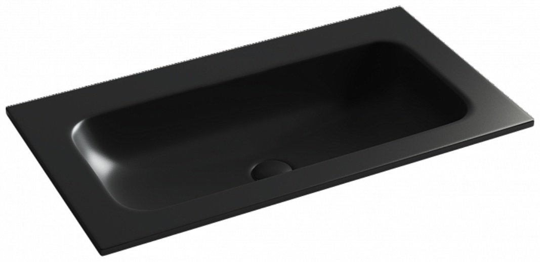 Раковина Ceramicanova CN7012MBwx врезная прямоугольная 81, санфарфор