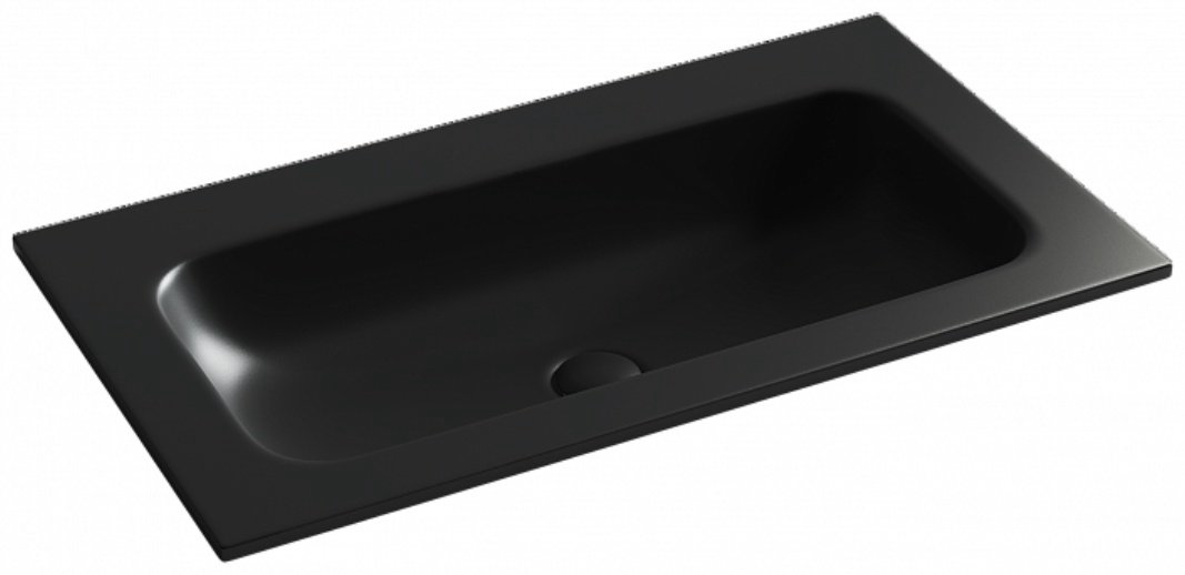 Раковина Ceramicanova CN7012MBwx врезная прямоугольная 81, санфарфор