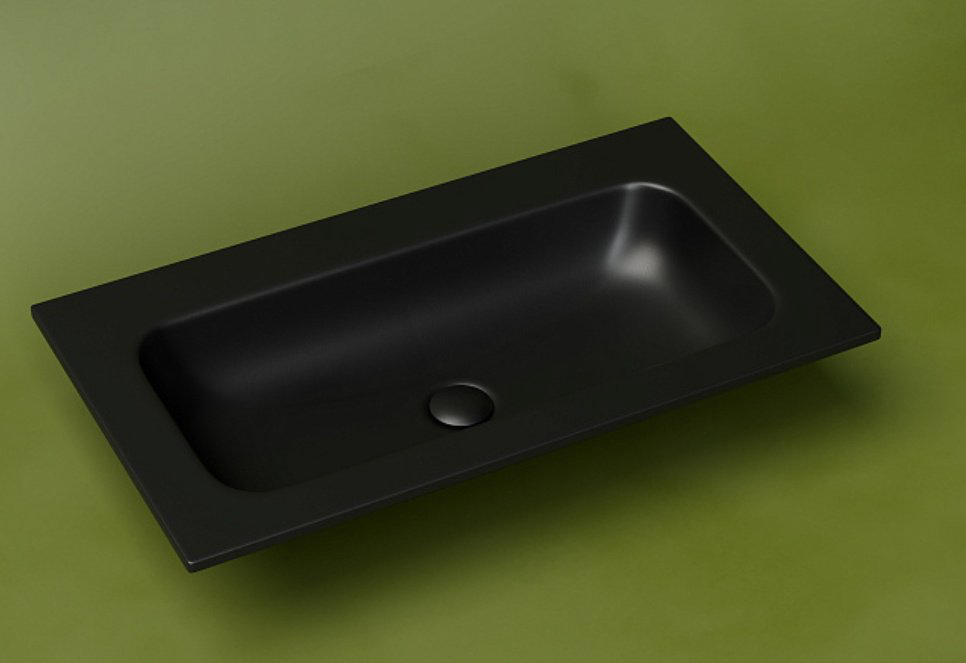 Раковина Ceramicanova CN7012MBwx врезная прямоугольная 81, санфарфор купить,431531