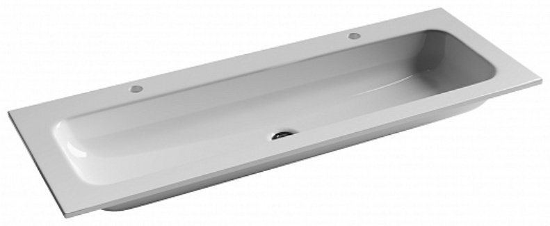 Раковина Ceramicanova CN7016 накладная прямоугольная 121, санфарфор